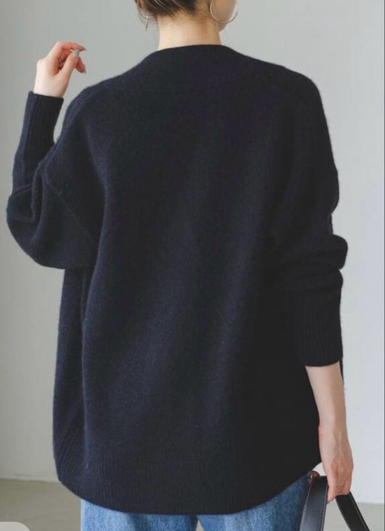 24AW NOBLE ノーブル　ヤク100% ニットカーディガン　金ボタン