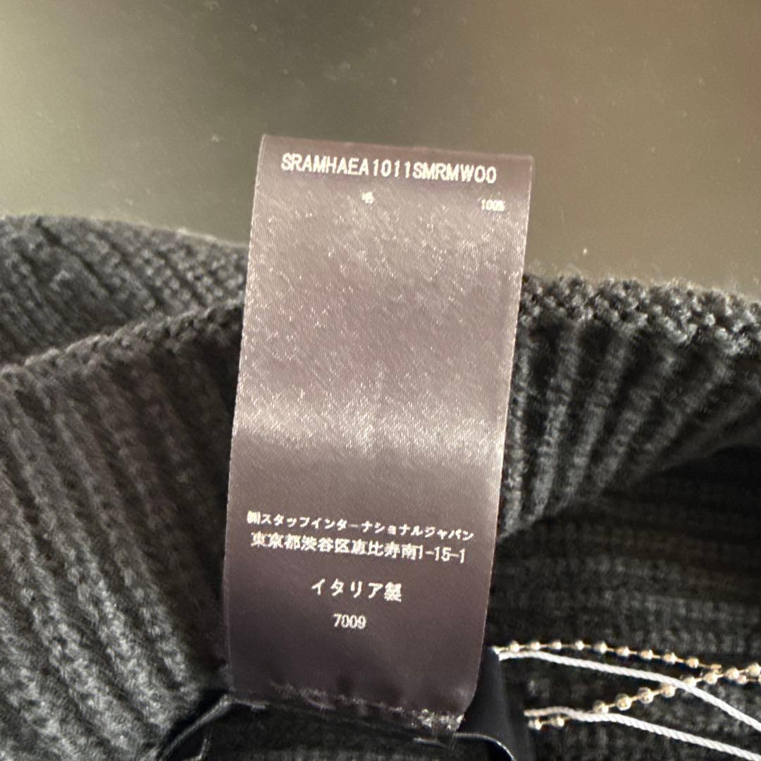 益荒男　AMIRI ニット帽 刺繍ロゴ　made in ITALY