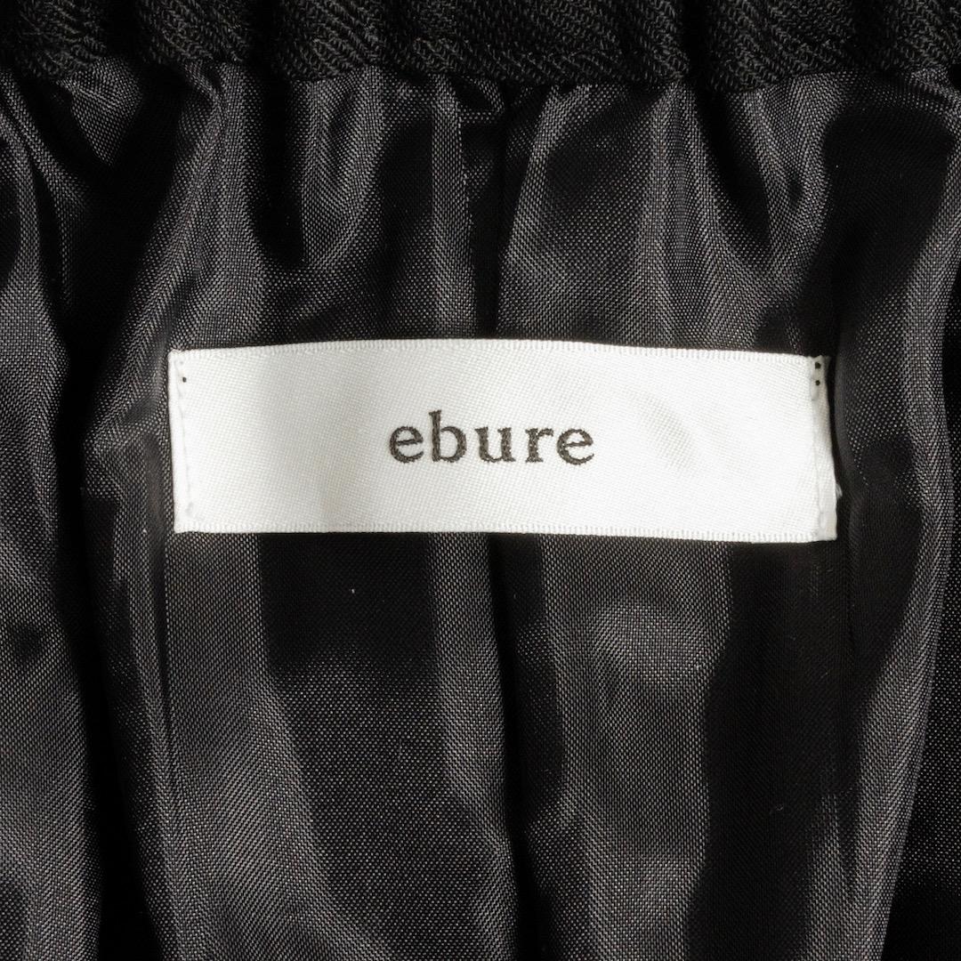 ebure エブール 25AW ドライビエラ イージーロングスカート ブラック