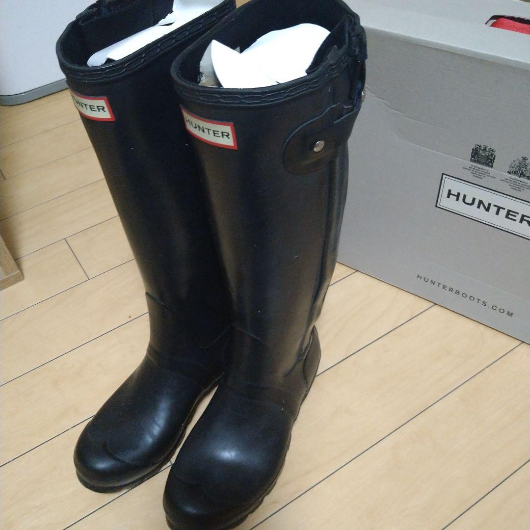 HUNTER ブラック ブーツ サイズ24cm