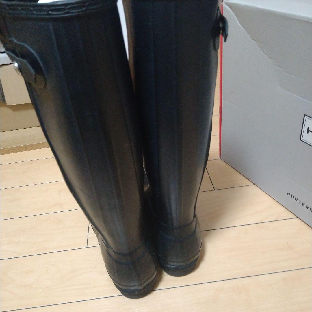 HUNTER ブラック ブーツ サイズ24cm