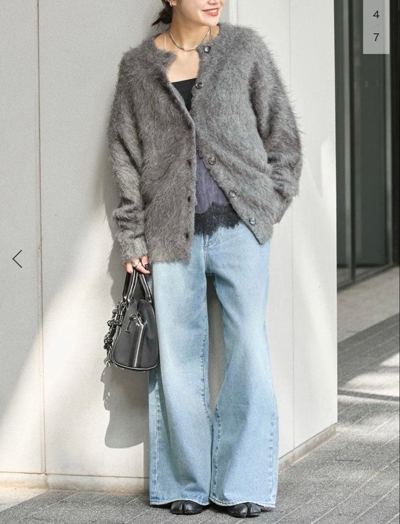 ジャーナルスタンダード　フィブリルリヨセルキャミ　ネイビー