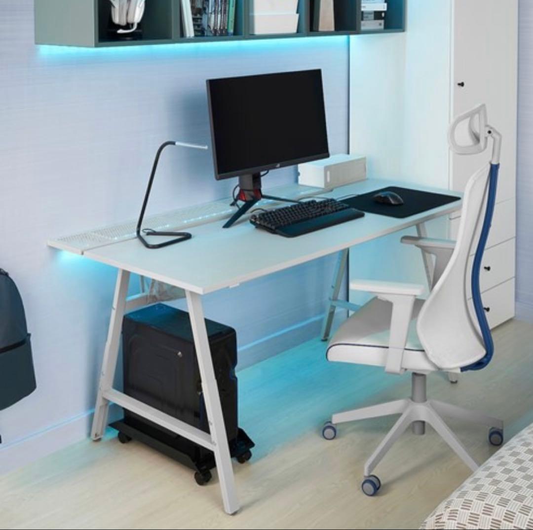 IKEA UTESPELARE ウーテスペラレ ゲーミングデスク　白 PCデスク