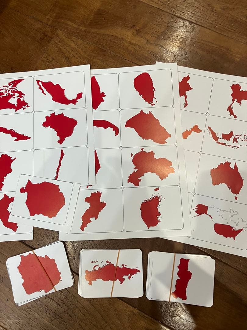七田　形で覚える世界の国々　都道府県　世界地図