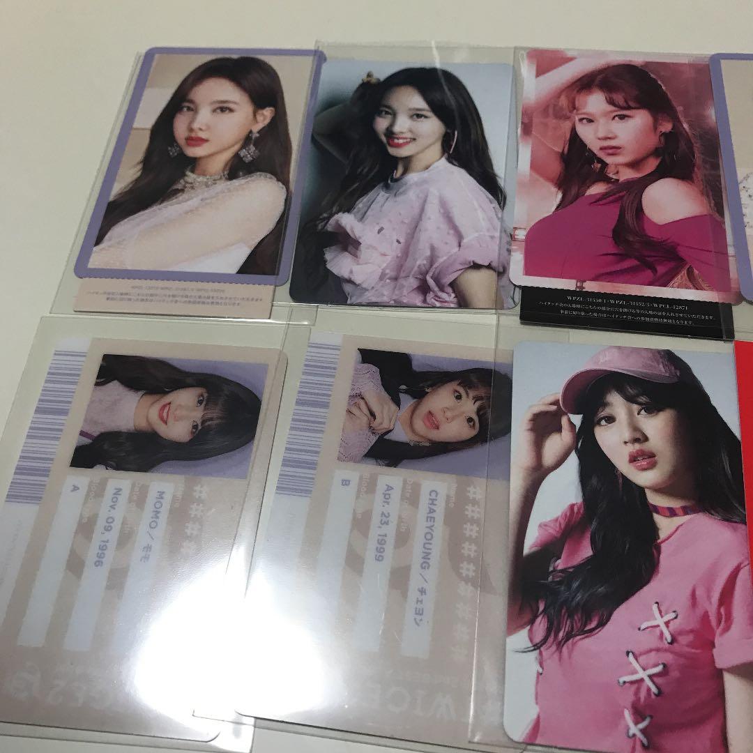 TWICE　トレカセット　ハイタッチ券　IDカード　メッセージカード