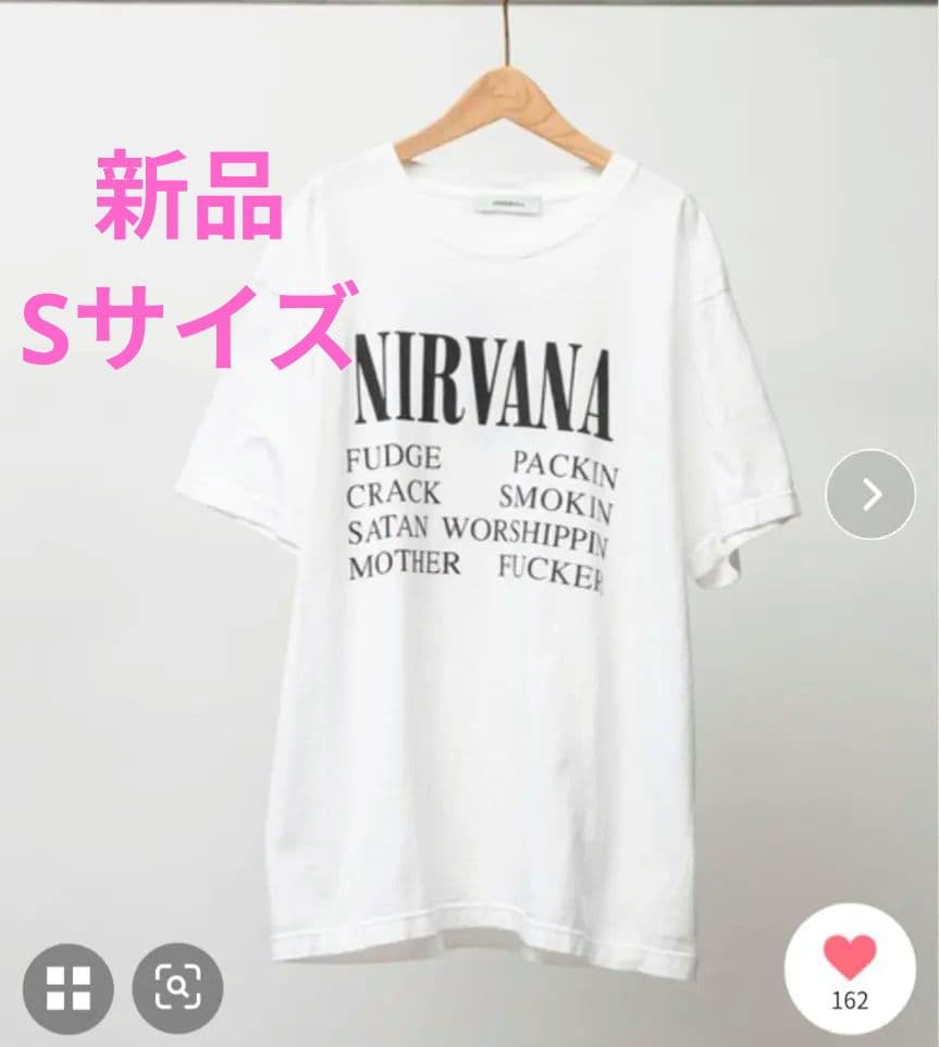 JOHNBULL　NIRVANA Tシャツ Sサイズ　ホワイト