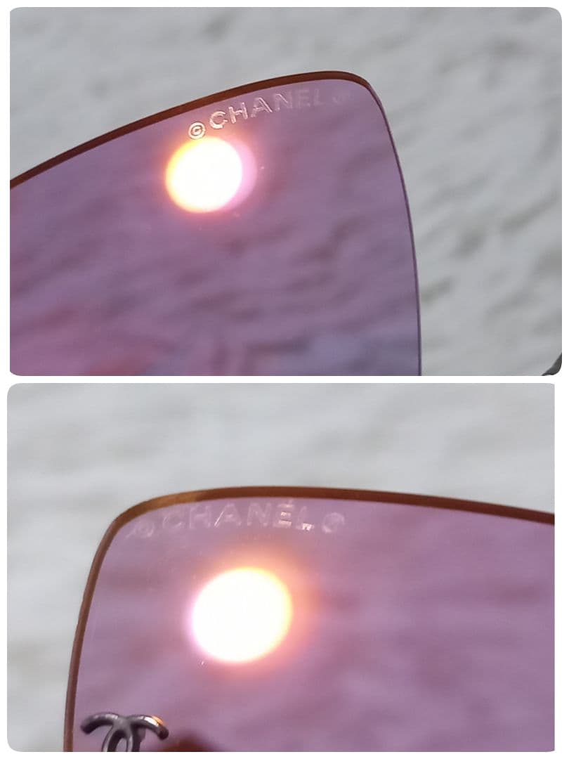 ●良品●　CHANEL　サングラス　リムレス　4053　ココマーク　パール　希少