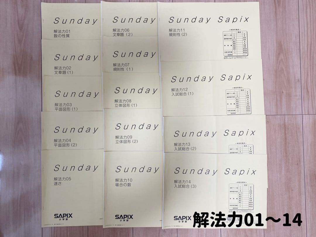 【小6】SAPIX SS特訓 算数 解法力講座全セット