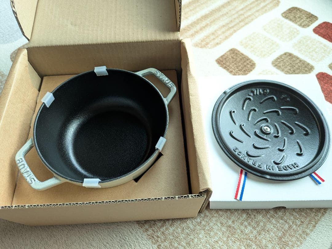 【新品】STAUB ストウブ ワナベS マーガレット カンパーニュ 16cm