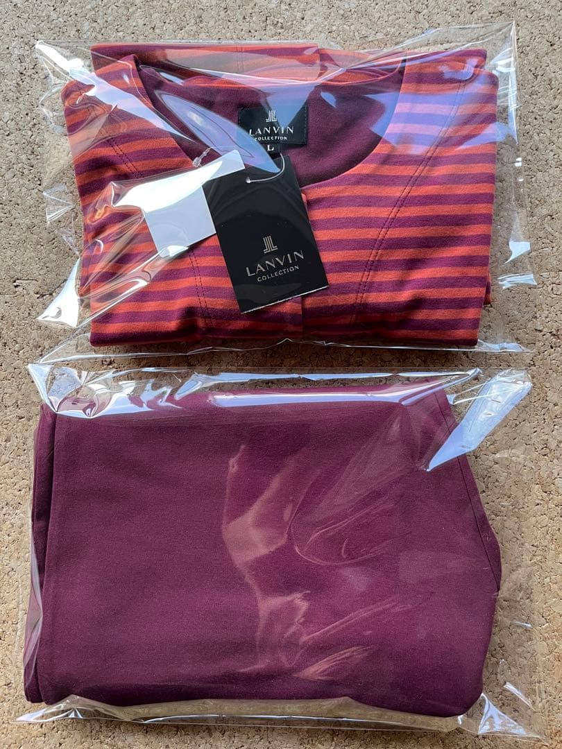 【新品未使用】LANVIN レディース 長袖パジャマ Lサイズ