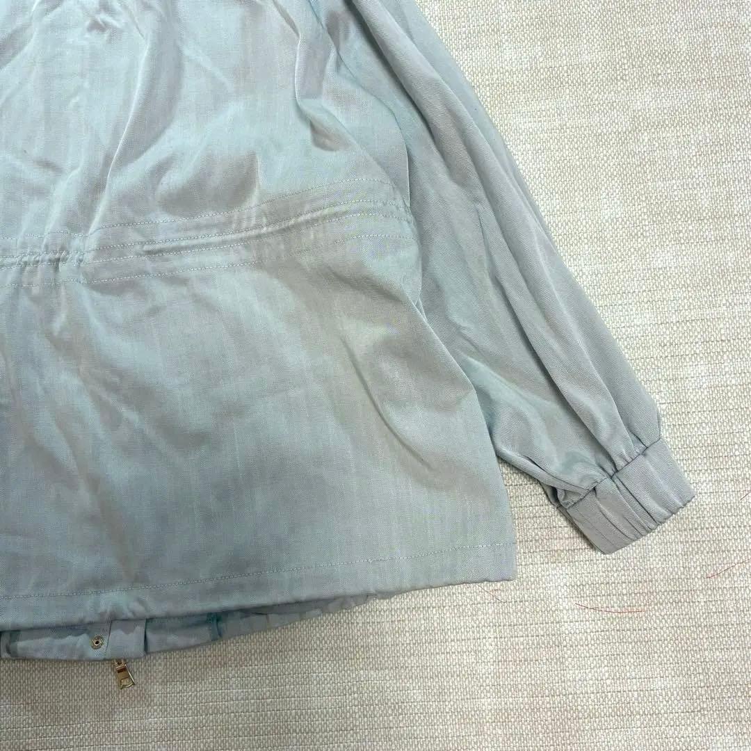 完売美品◆DoCLASSE ドレスデニム・ギャザーデザインブルゾン　グレー
