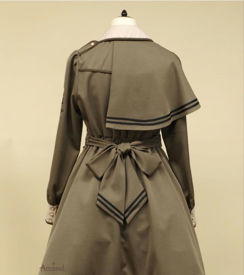 【新品】Amavel　アマベル　クラウンナイトミリタリー　ワンピース　カーキ