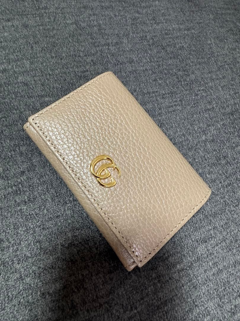 【1度のみ使用美品】GUCCI＊ダブルG バイカラー カードケース 名刺入れ