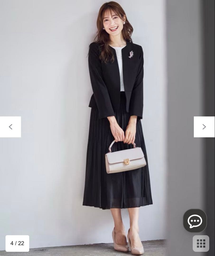 新品タグ付き anysis エニィシス シフォンスカート 黒 M