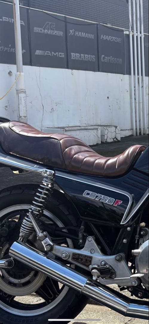 cb750f 茶色　シート
