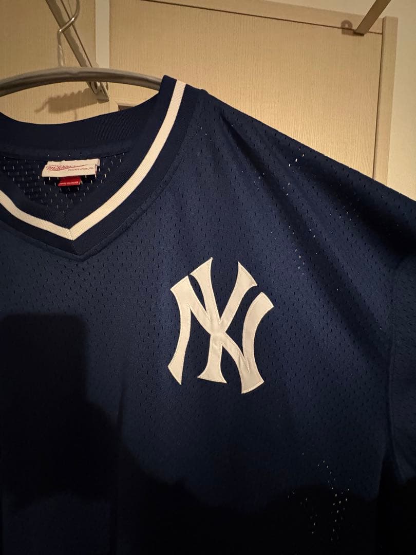 Mitchell & Ness ニューヨーク・ヤンキース メッシュT ネイビー
