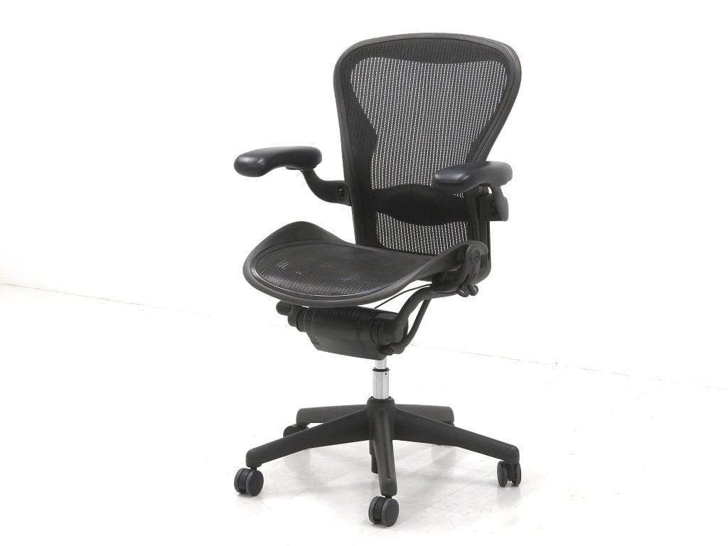美品　ハーマンミラー　Bサイズ　フル装備　メッシュ　デスクチェア　事務椅子　高級