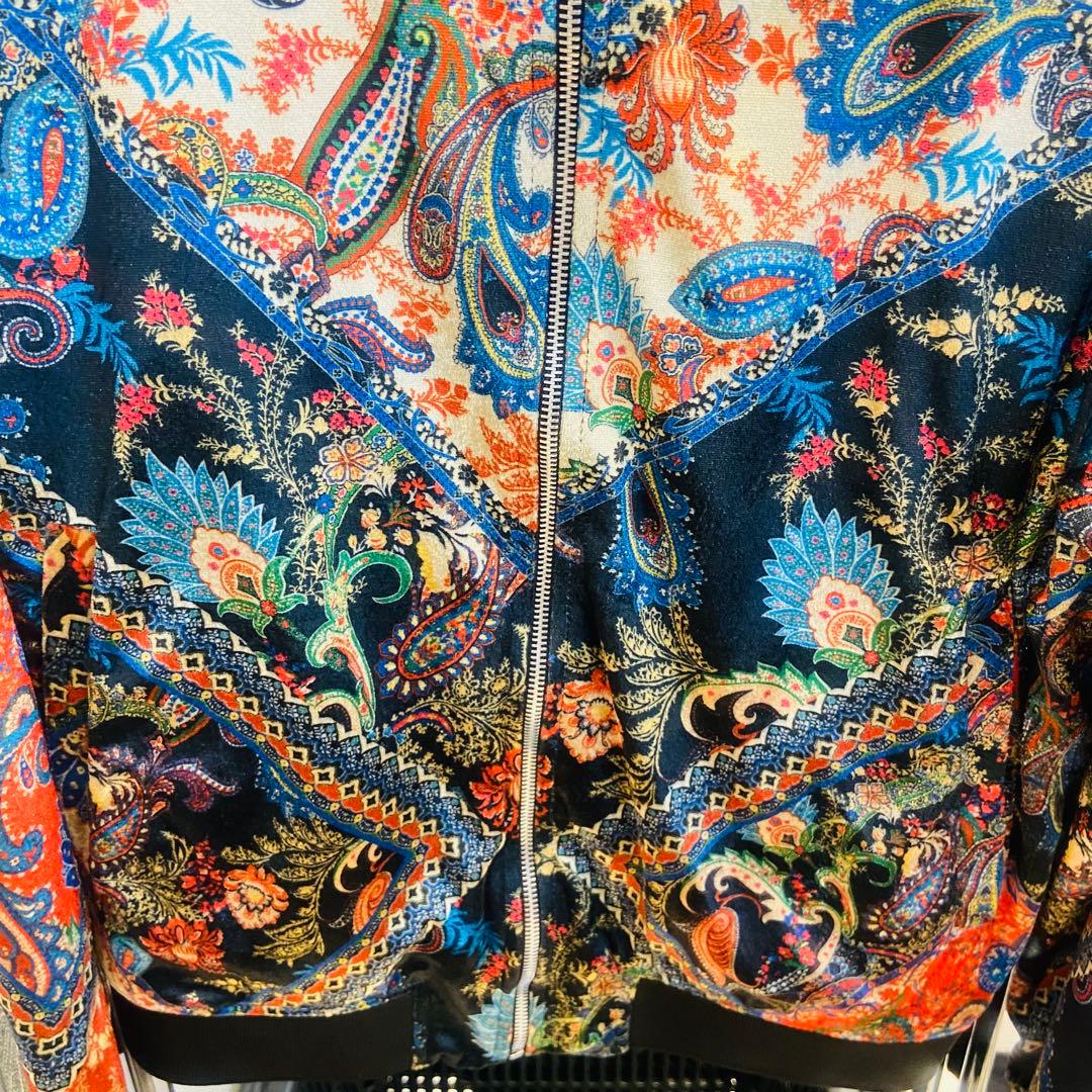 未使用✨ZARA✨ザラ✨ボンバージャケット✨ペイズリー柄✨メンズ✨MA-1✨完売