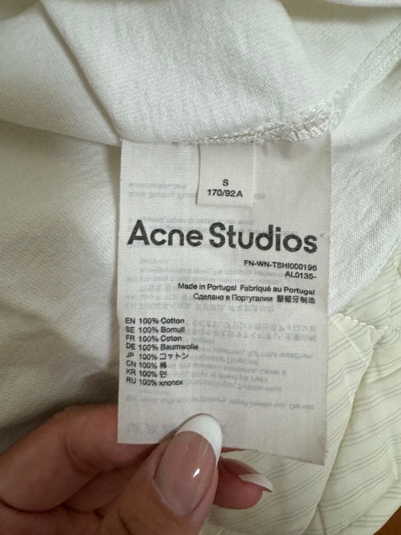 Acne Studios 半袖Tシャツ ホワイト