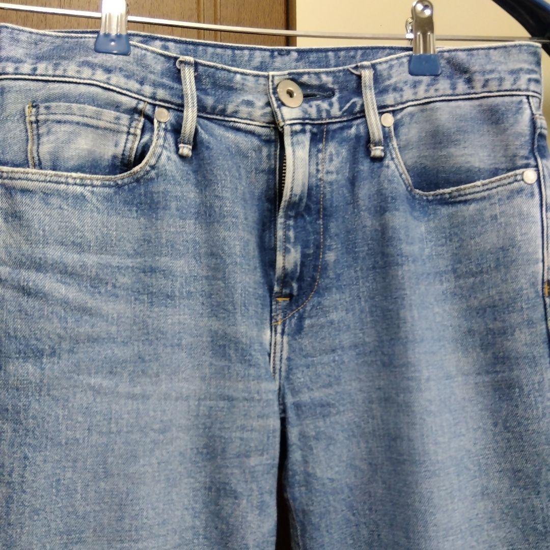 upper higts ライトブルー ストレートデニム