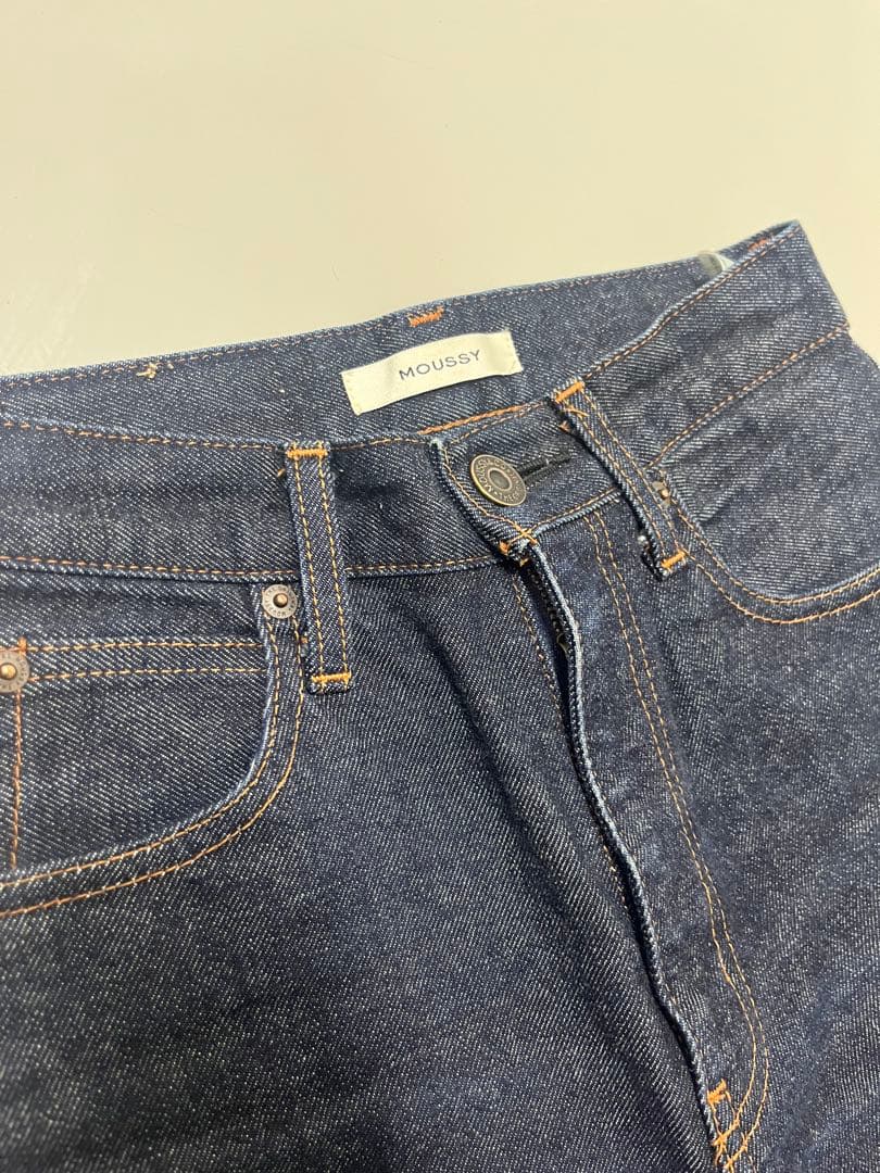 MOUSSY MVS FLARE ワンウォッシュデニム
