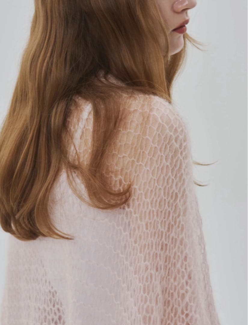 【THE TOE】Parasol mohair cardigan pink