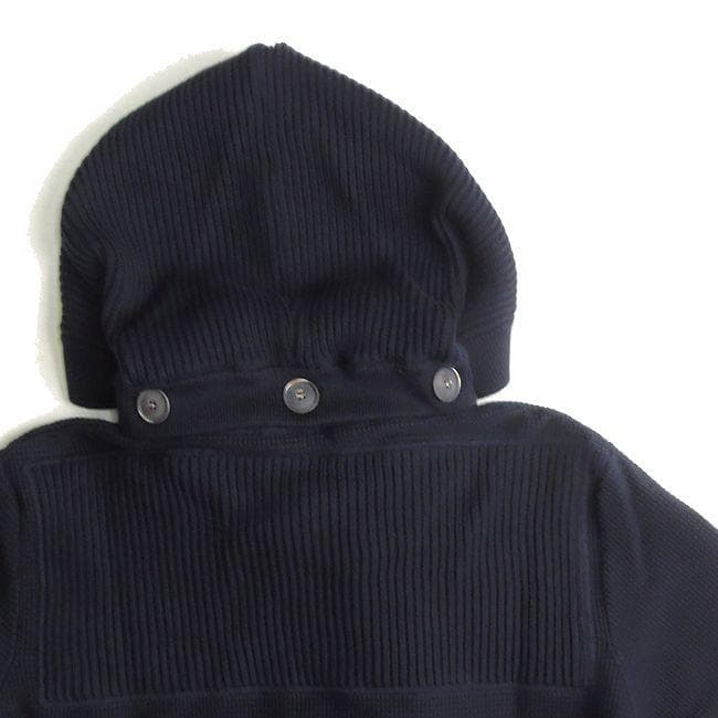 新品 Bark バーク コットンニット ダッフルコート ネイビー Mサイズ
