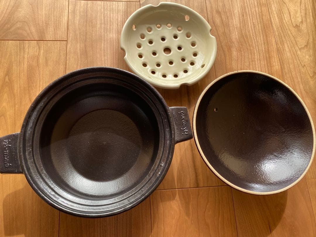 【新品・未使用品】長谷園　ビストロ蒸し鍋　黒