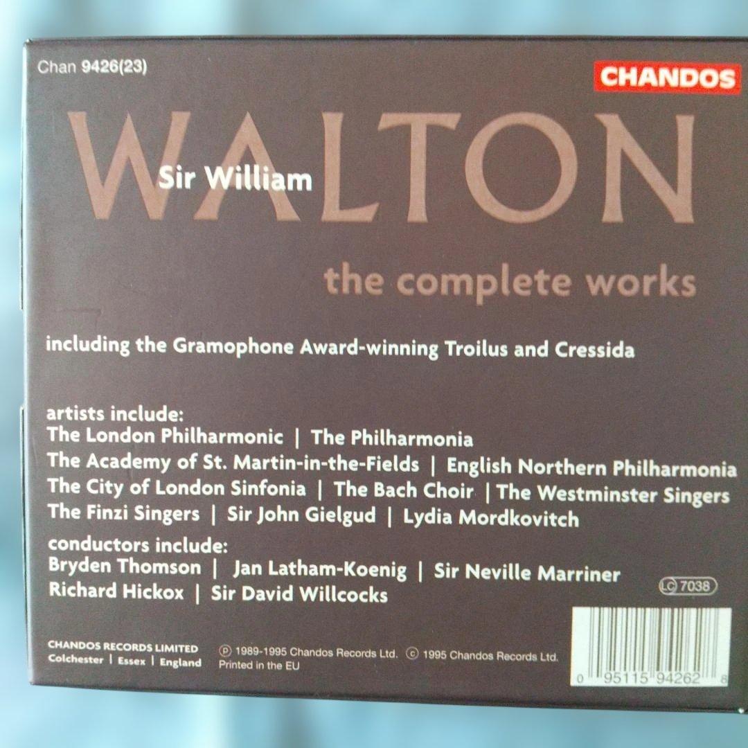 【状態良好】　ウォルトン　全作品集　Chandos　２３CD