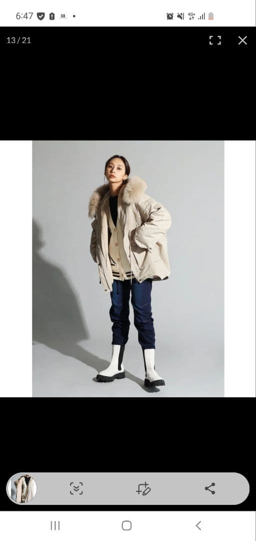 スコットクラブ FENNEL フォックスファードロストオーバーブルゾン 美品