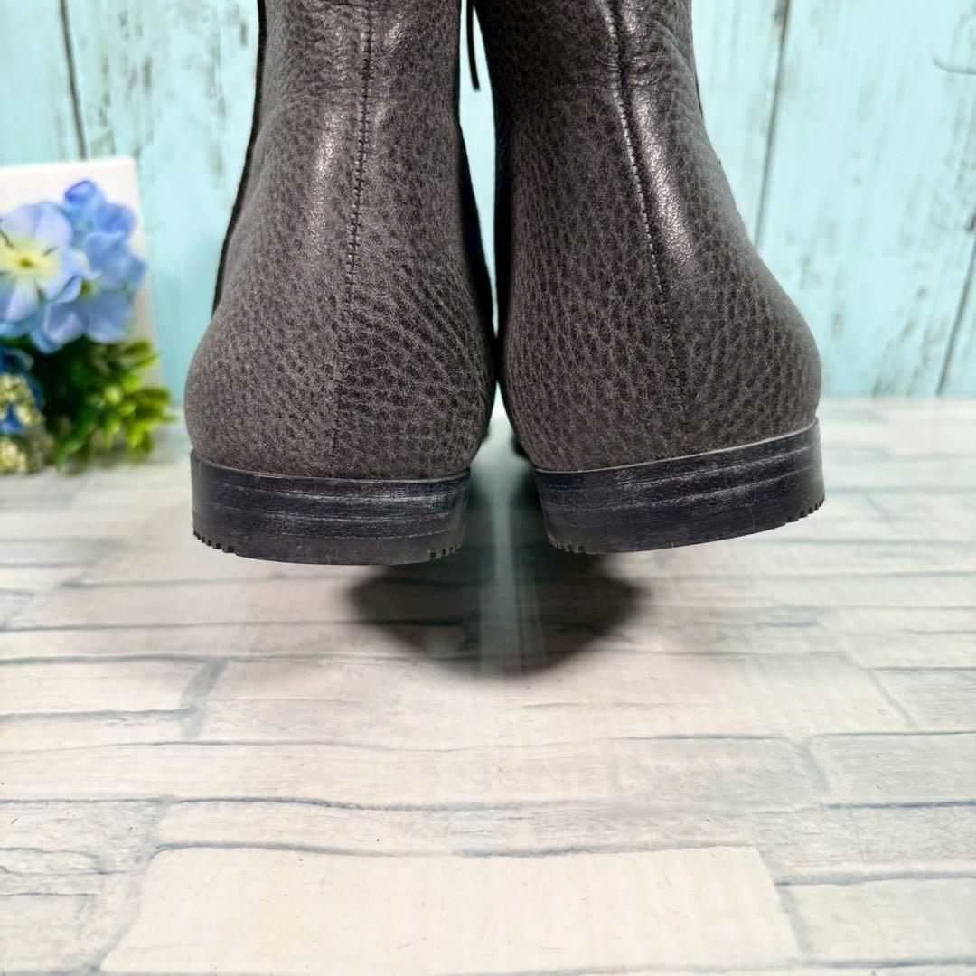 極美品！『ecco』エコー 36(22.5cm)ショートブーツ レザー 横ジップ