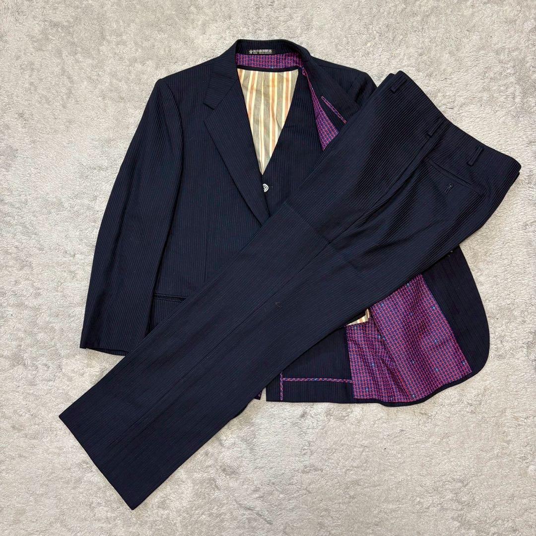 スーツ 70s Japan Vintage 3Peace Suit Navy CF96