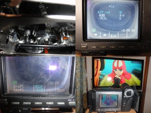 録・再・ダビングOK◆SHARP HI8 DVカメラ VL-HL５０