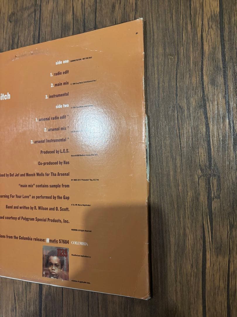 nas life's a bitch レコード　オリジナルプロモ盤　激レア