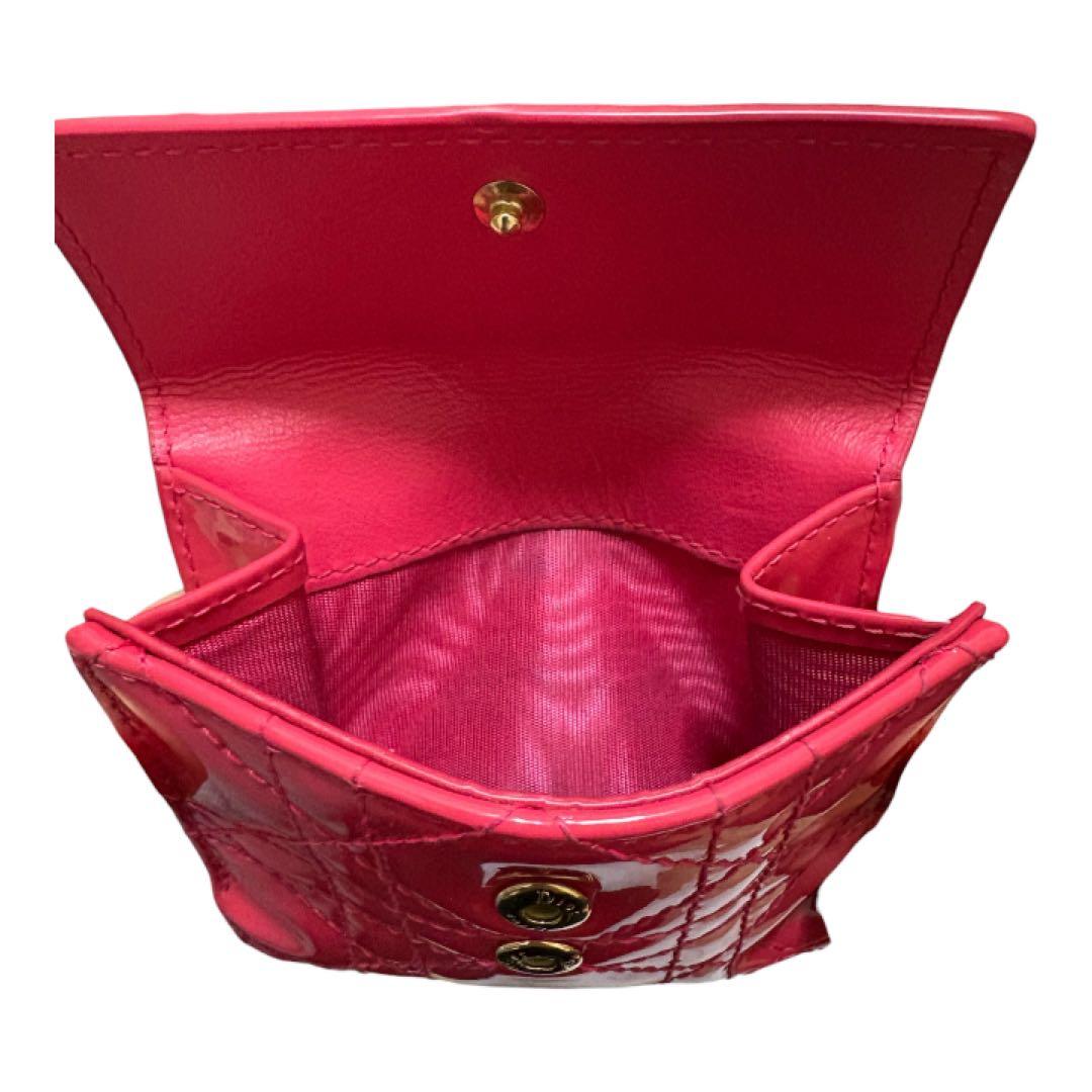 Christian Dior 財布　三つ折り　ピンク