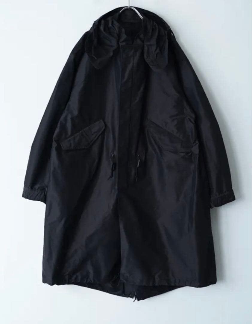 【BIGZAM】 COMOLI コットンシルクフーデッドコート size2