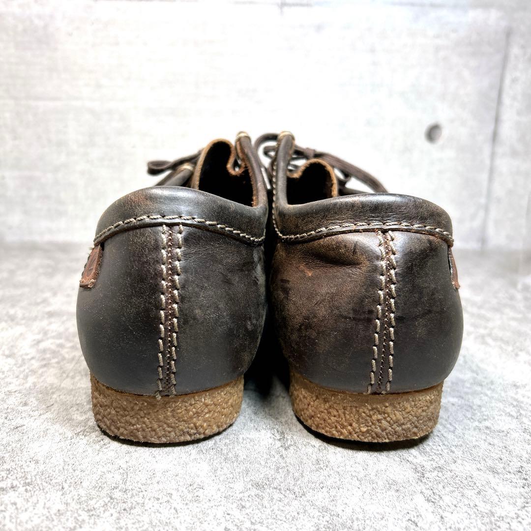 ほぼ新品【Clarks】クラークス/ワラビー/オイルドレザー/ブラウン/ナタリー