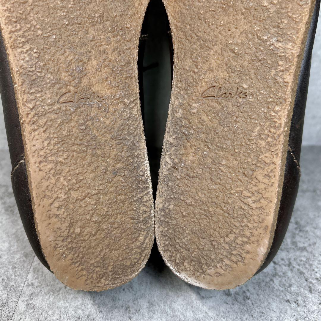 ほぼ新品【Clarks】クラークス/ワラビー/オイルドレザー/ブラウン/ナタリー