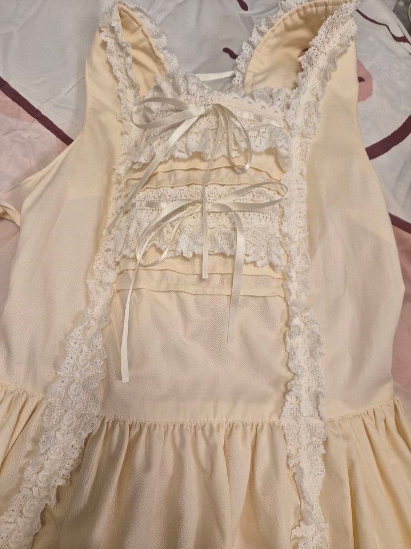 サ*ン様 BABY　レースフリルJSK　生成
