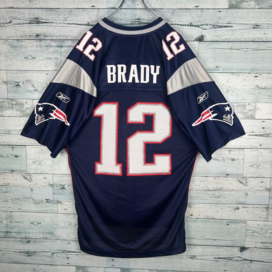 リーボック NFL プリントチームロゴペイトリオッツ ゲームシャツ L 5483