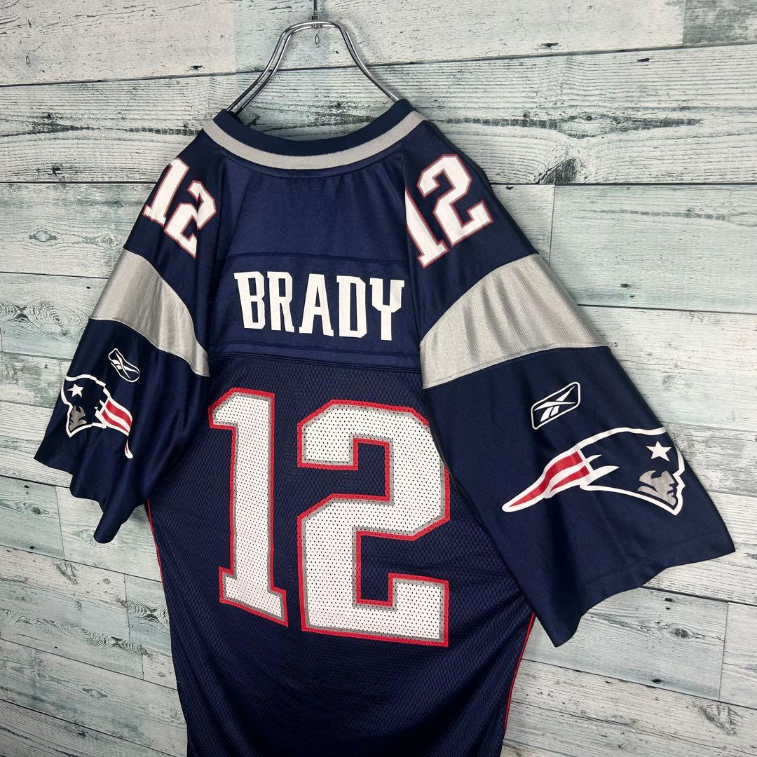 リーボック NFL プリントチームロゴペイトリオッツ ゲームシャツ L 5483
