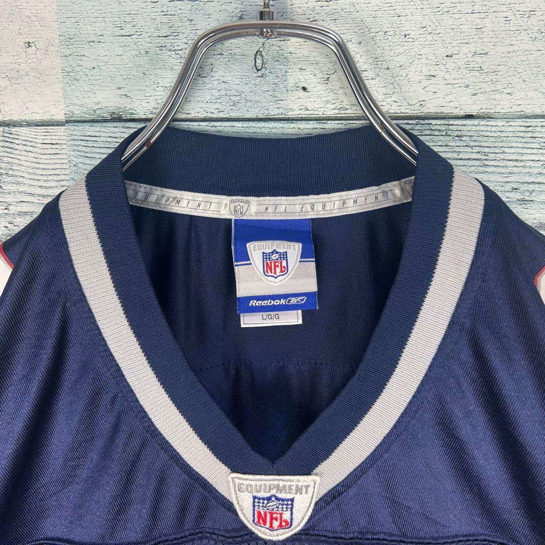 リーボック NFL プリントチームロゴペイトリオッツ ゲームシャツ L 5483