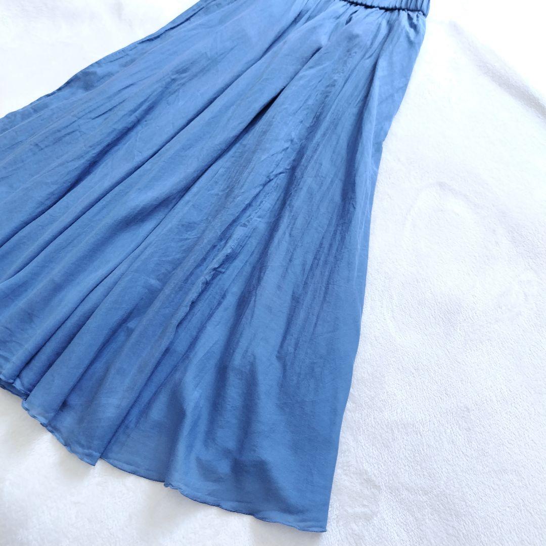 ANAYI アナイ 24SS シルクコットンローンプリーツスカート 36