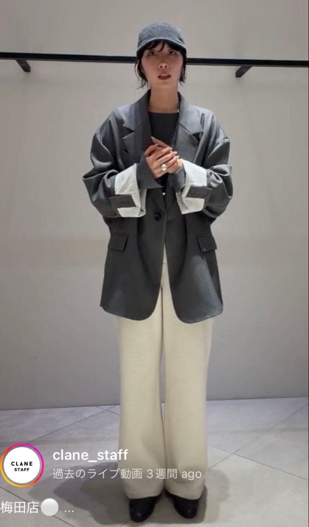 CLANE　2WAY TAILORED OVER JACKET