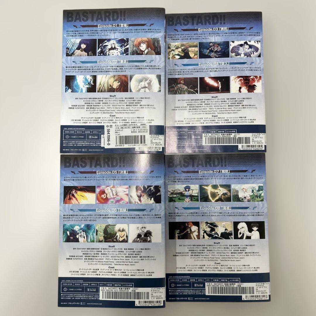 BASTARD!! バスタード　DVD 全13巻　全巻セット　レンタル落ち