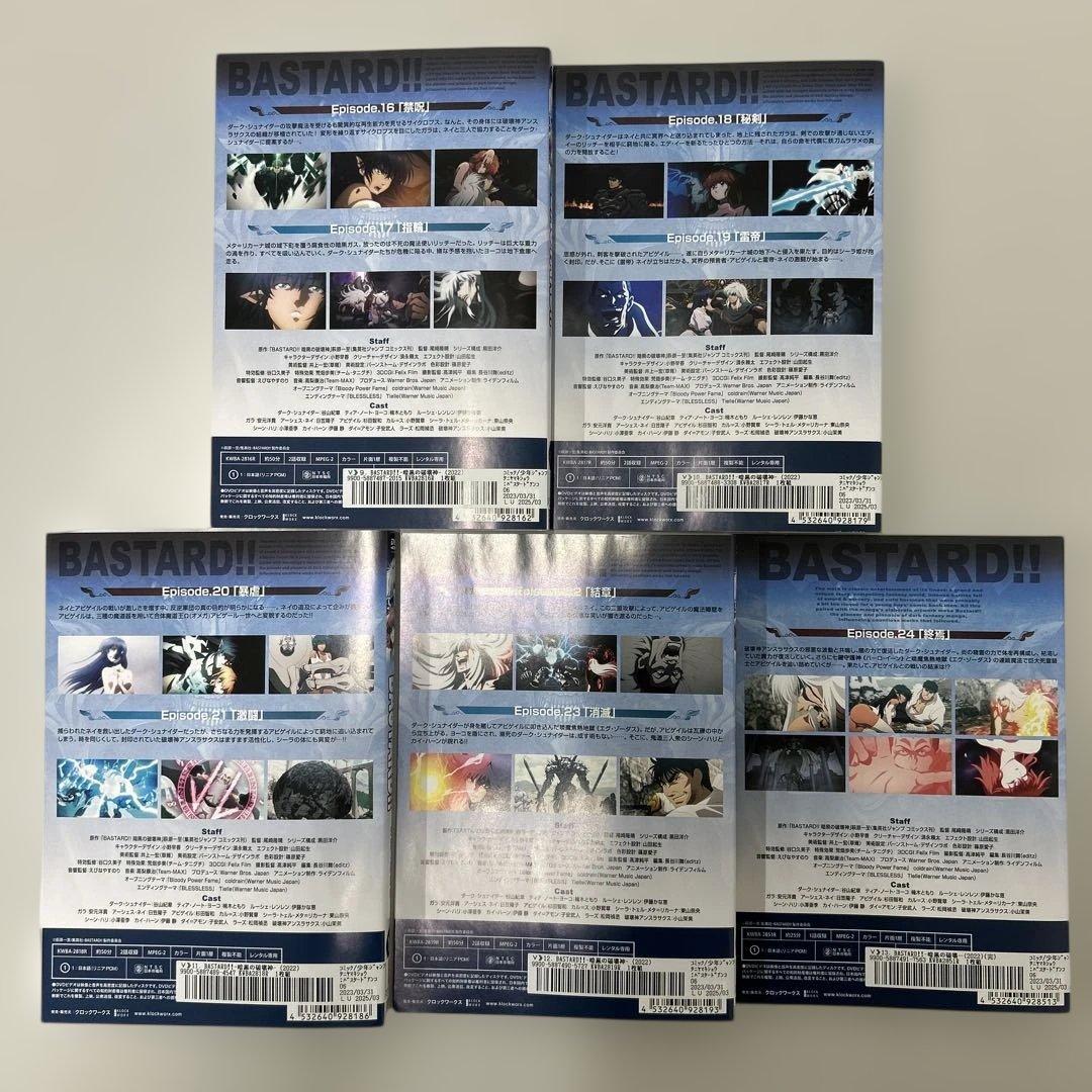 BASTARD!! バスタード　DVD 全13巻　全巻セット　レンタル落ち
