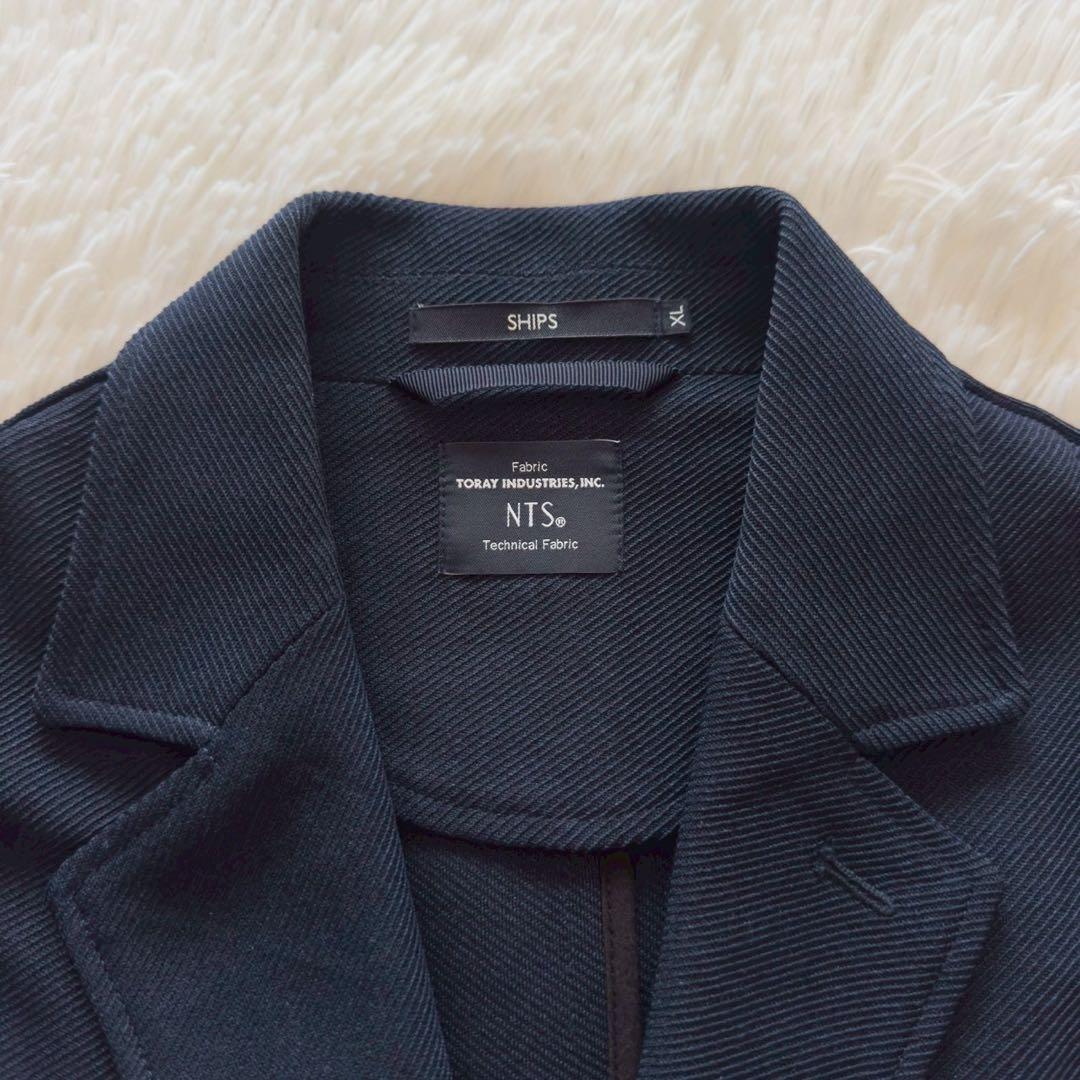 SHIPS✨TORAY NTS ジャケット　ストレッチ　洗える　ネイビー XL