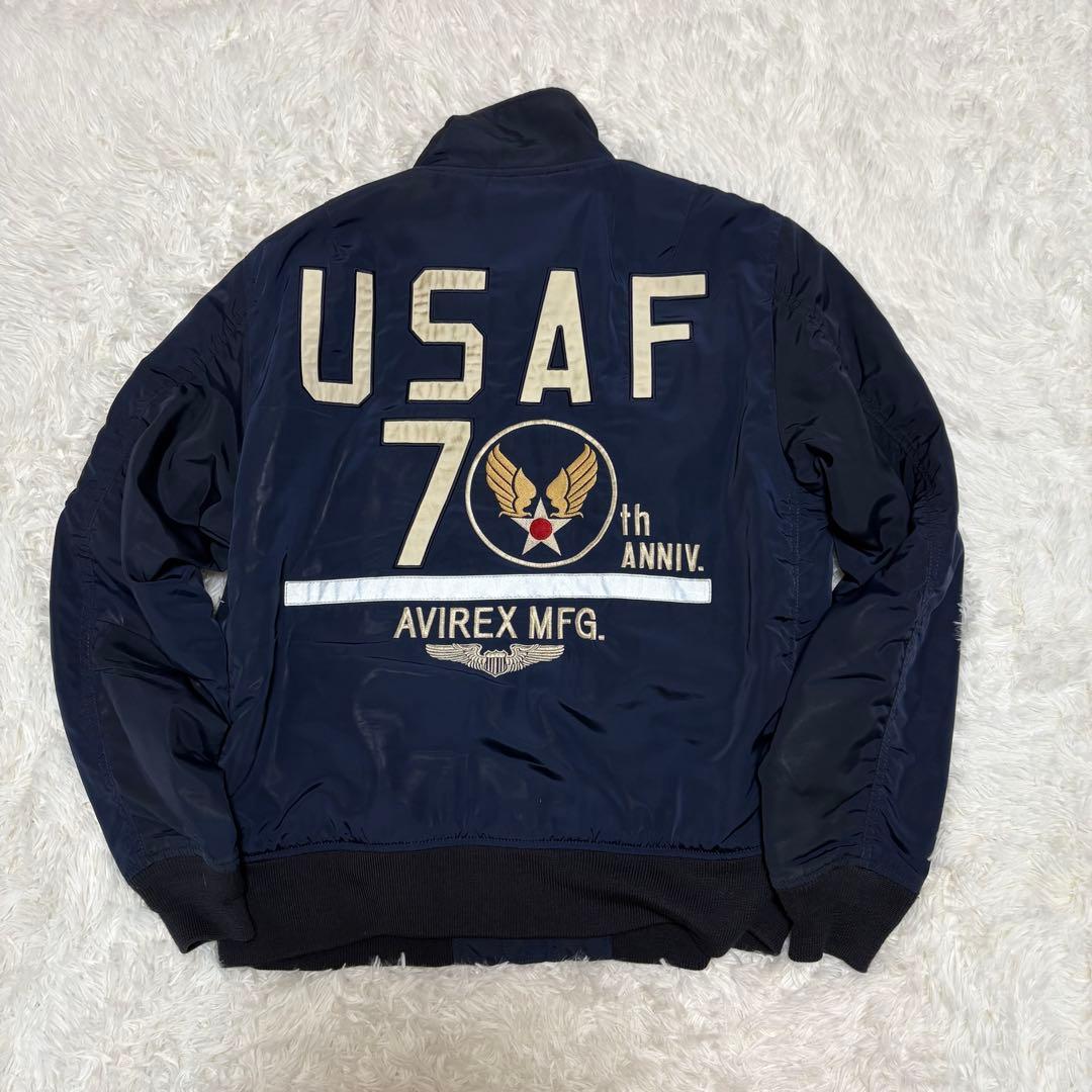 AVIREX アメリカ空軍70周年記念 フライトジャケット MA-1 L