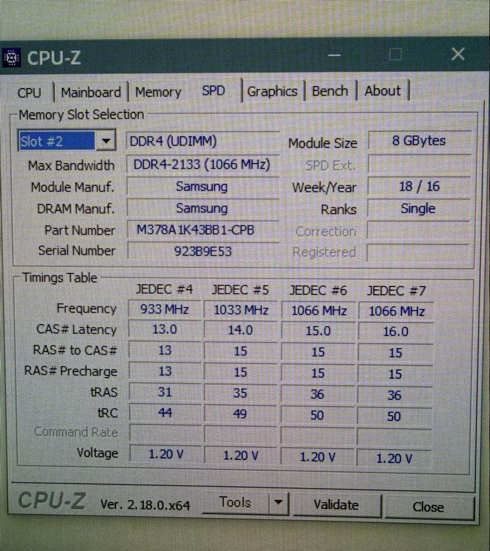 Samsung DDR4-2133 16GB(8GBx2枚)デスクトップ用メモリ