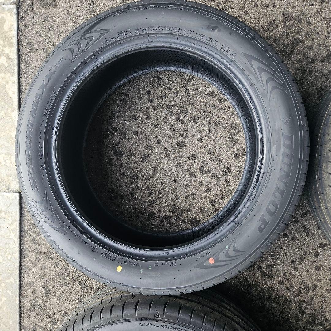 225/55R19 4本送料込 ダンロップ SP SPORT MAXX 新車外し